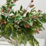 Alternate angle of the Winter Forrest Melody and Real Water Illusion Arrangement showing bloom arrangement