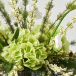 Alternate angle of the Wintergreen Wonder - Real Touch Water Illusion Arrangement showing bloom arrangement