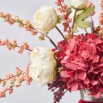 Close-up of vase silhouette detail on this For You My Love Spring Fall Arrangement Centerpiece