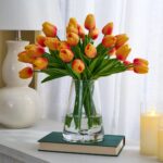 Alternate angle of the Lifelike Real Touch Two Tone Water Illusion Arrangement showing bloom arrangement