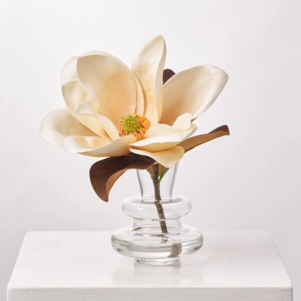 Real Touch Fall Brown Leaf Cream Large Magnolia Illusion Everyday Arrangement