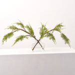 Lifelike Juniper Berry Branches in Modern Factice Winter Greenery Christmas Water Illusion Arrangement
