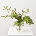 Real Touch Cedar, Olive Branch and Seeding Eucalyptus Water Illusion Arrangement