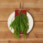 Real Touch Cedar Tabletop Decor Hanging Chairback Mini Swag