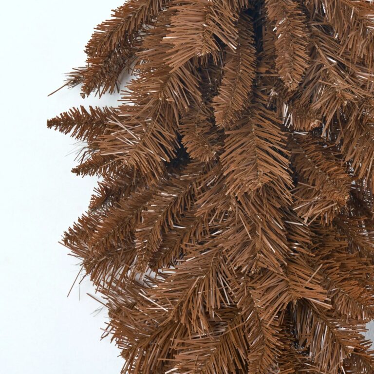 Close-up of swag tail detail on this Deluxe Brown Pine Needle Large Single Swag
