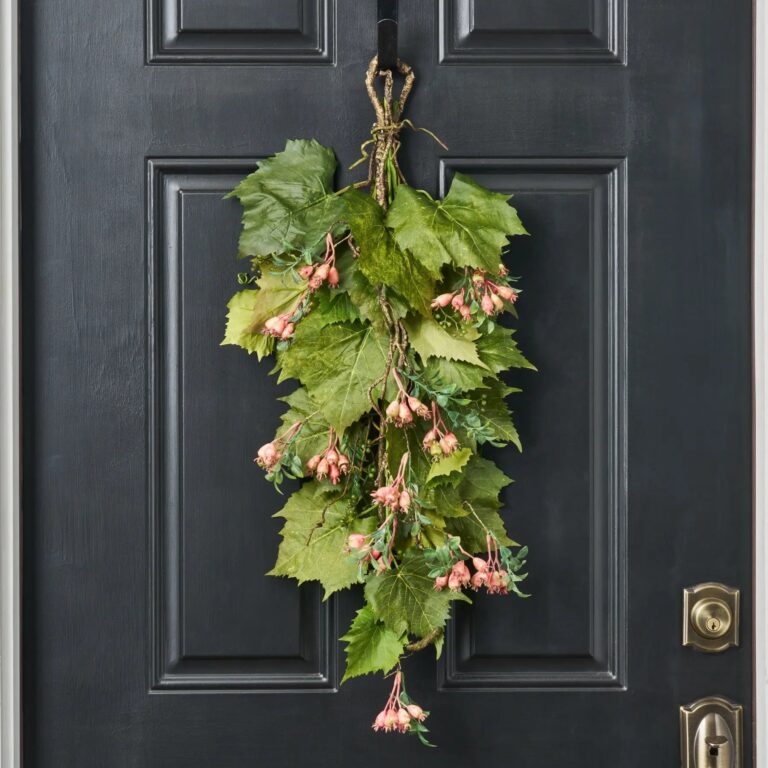 Rosehip Vineyard - Spring Vineyard and Pink Rosehip Vine Summer Greenery Swag