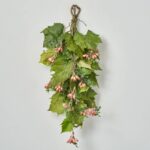 Alternate angle of the Rosehip Vineyard - Spring Vineyard Summer Greenery Swag showing full swag