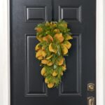 Real Touch Magnolia Leaf and Faux Cedar Winter Greenery Door Christmas Swag Holiday Wall Decor