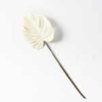 Neutral Cream Real Touch Faux Split Philodendron Leaf Spray - 27.5 inch