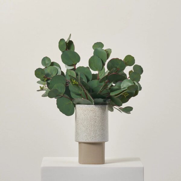 Real Touch Seeded Everyday Silver Dollar Eucalyptus 12 Stem Bundle Bouquet