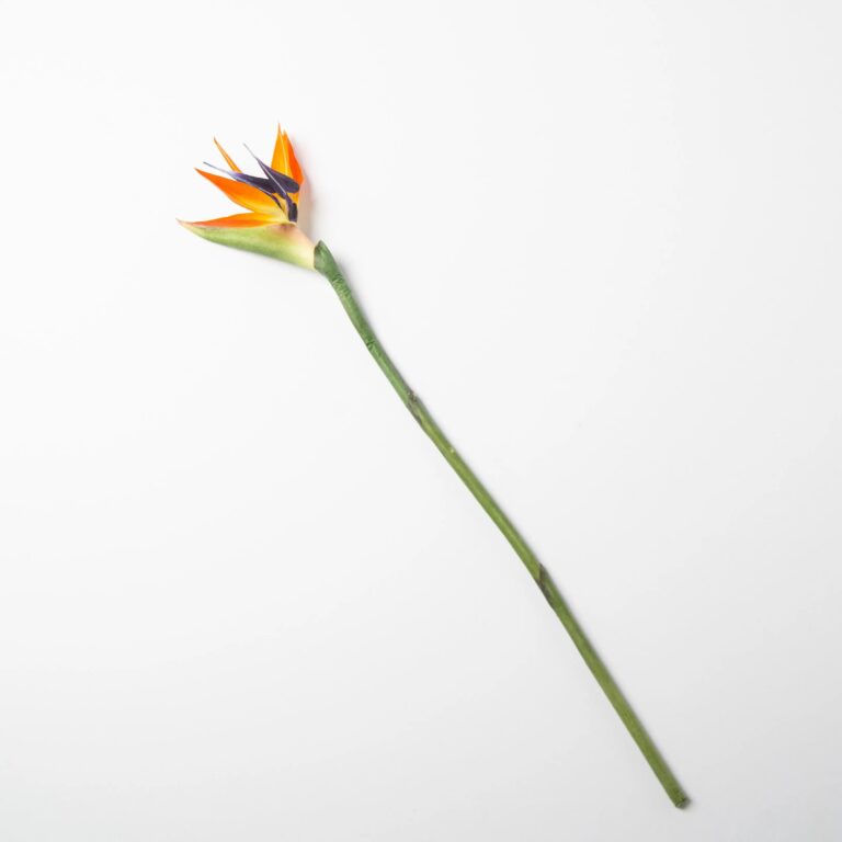 Close-up of bloom tips on this Tropical Orange and Purple Large Faux Stem Spray