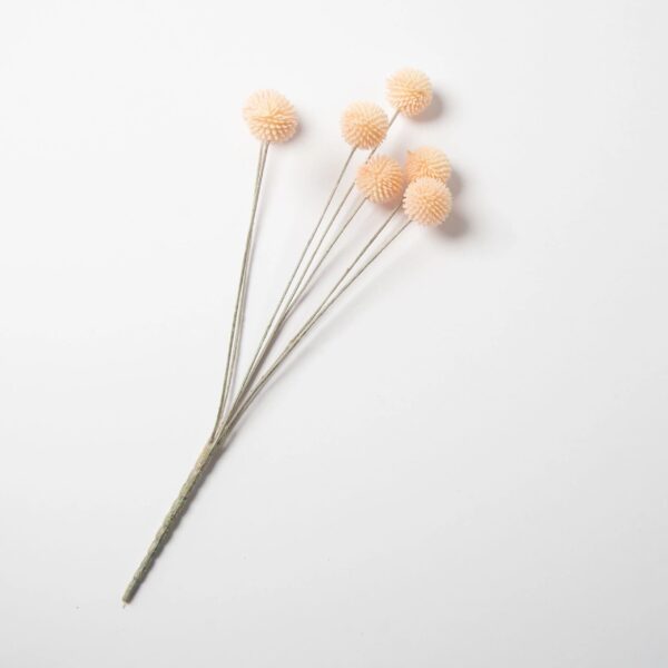 Close-up of bloom tips on this Light Pink Pom - Pom Faux Floral Bush