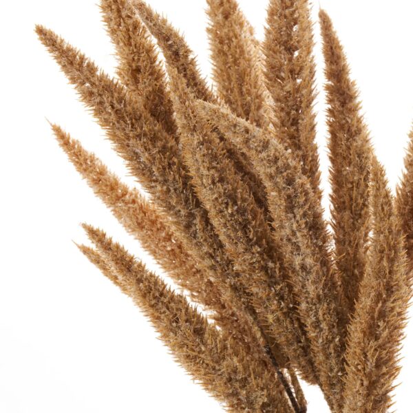 Close-up of bloom tips on this Brown Flocked Foxtail Grass Faux Faux Greenery Stem
