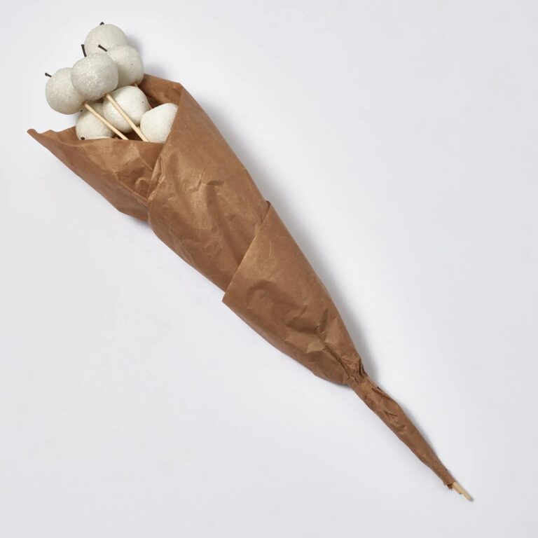 Close-up of bloom tips on this Artificial Fruit White Sugar Coated Candied Apple Bouquet