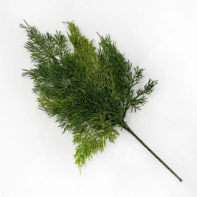 Real Touch Mixed Green Soft Cedar Small Stem Spray 17 inch