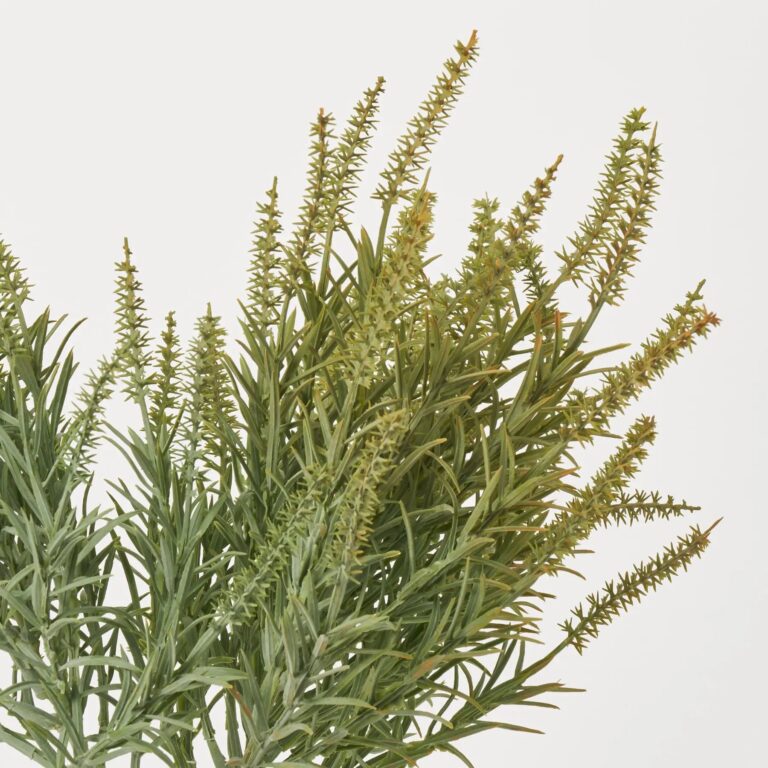 Close-up of bloom tips on this Sage Green Faux Astilbe Foliage 3 Stems faux flower
