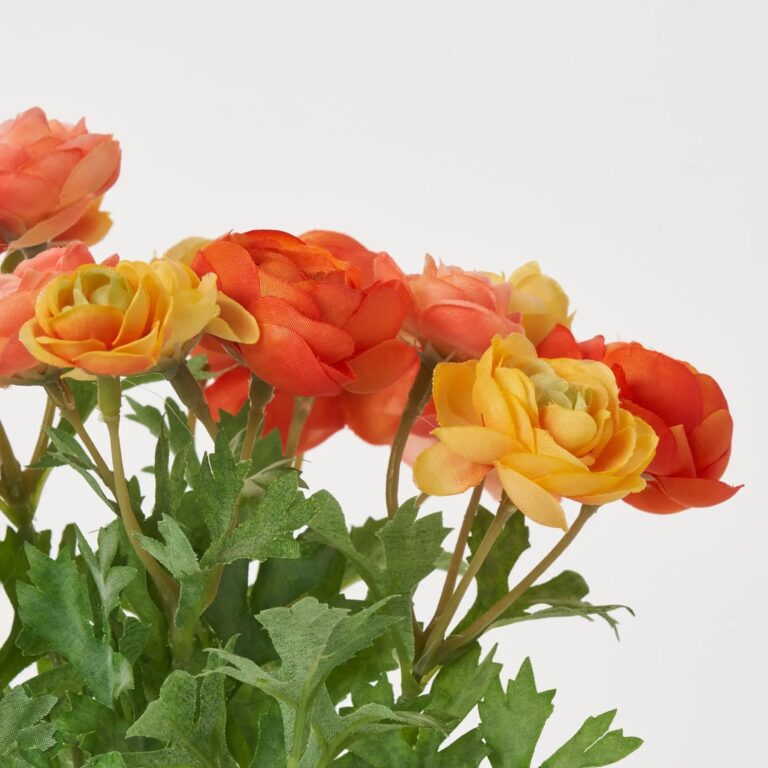 Close-up of bloom tips on this Multicolor Yellow and Orange Mini Bush Stem Bouquet