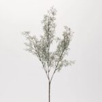 Silver Gray Coral Fern Single Long Stem Everyday Faux Foliage Spray - 28 inch