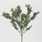 Green Fuzzy Dusty Miller All Seasons Greenery Bush Spray - 14 inch