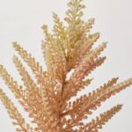 Close-up of bloom tips on this Cream and Light Pink Faux Single Long Stem