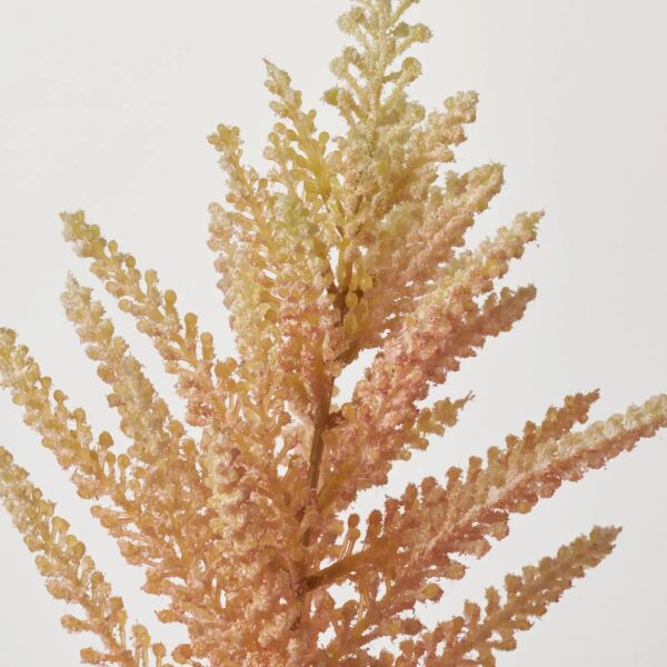 Close-up of bloom tips on this Cream and Light Pink Faux Single Long Stem