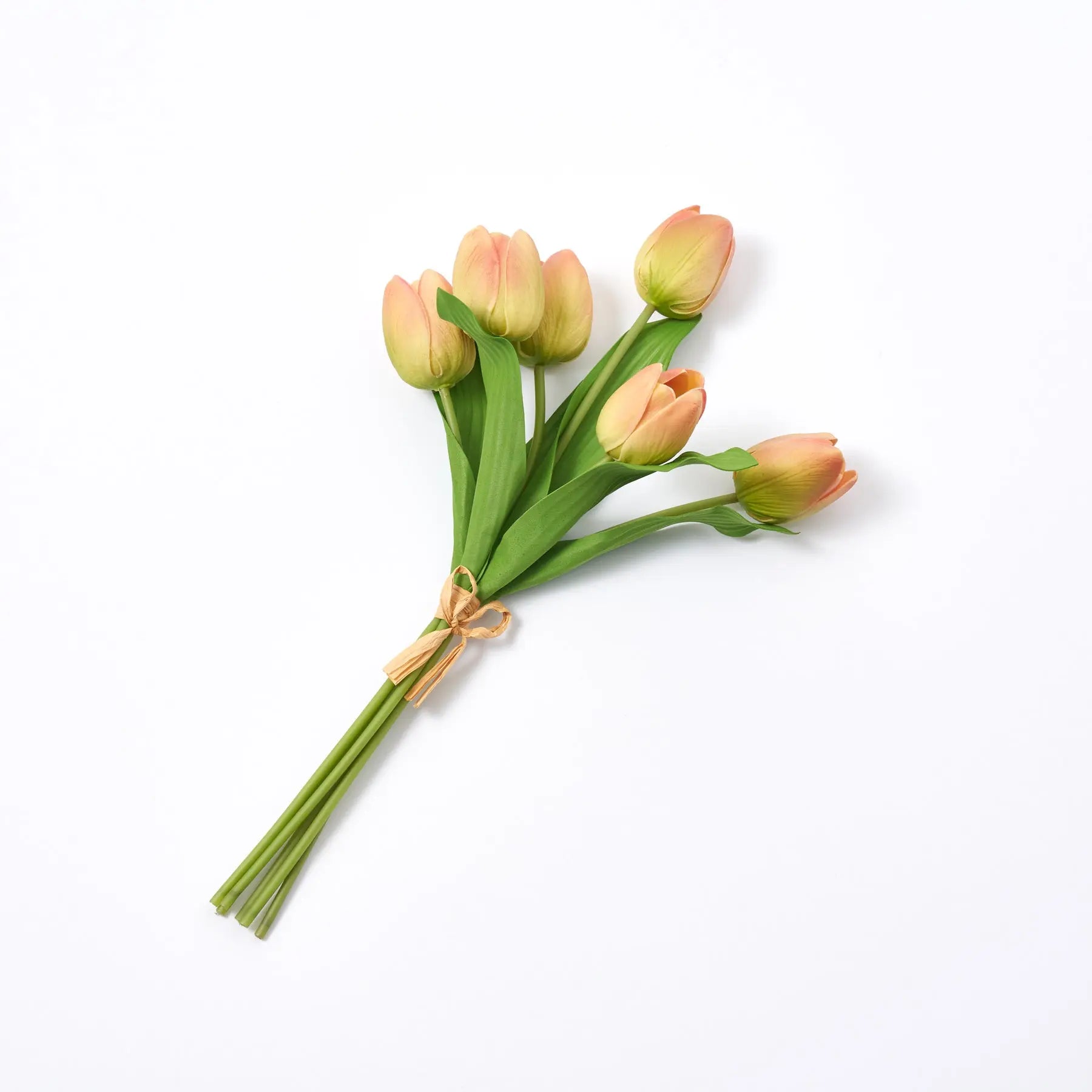 FLWSTM2224RealTouchFauxTulipBouquetBundleof6Stems-Availablein9Colors_2.jpg Orange Sherbert Real Touch Faux Tulip Bouquet Bundle of 6 Stems