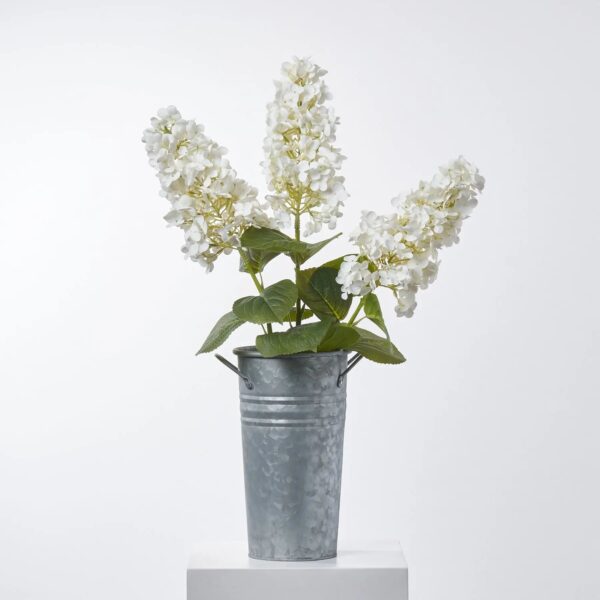 Real Touch White Peegee Hydrangea Single Long Stem Spray - 39 inch