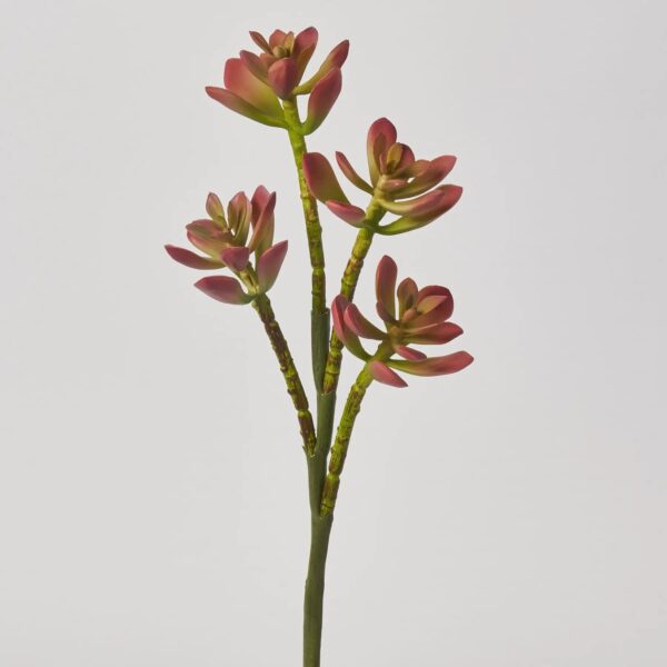 Mauve Pink and Green Ice Plant Soft PE Succulent Spray - 19 inch