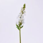 Blooming Real Touch White Snapdragon Spray Single Stem Faux Floral - 23 inch - White