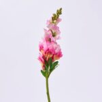 Real Touch Blooming Bright Pink Orchid Snapdragon Spray Single Stem Faux Floral - 23 inch