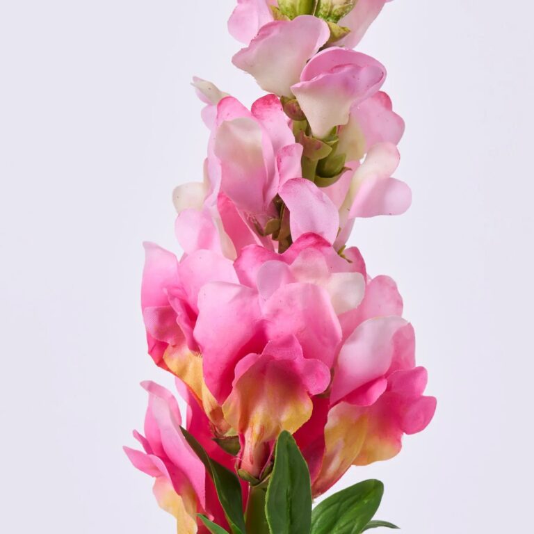 Close-up of bloom tips on this Real Touch Blooming Bright Pink Spray Single Stem