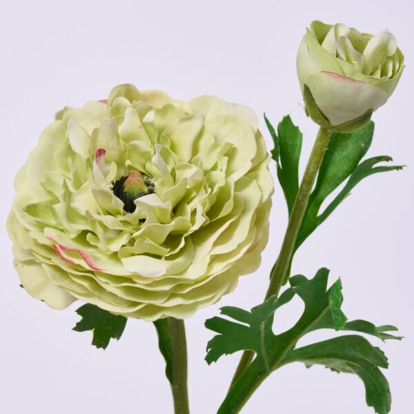 Close-up of bloom tips on this Blooming Chartreuse Green Real Touch Faux Floral Stem