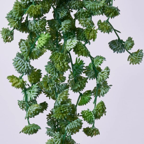 Close-up of bloom tips on this Real Touch Frosted Green Sedum Vine Pick Spray