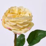 Close-up of bloom tips on this Real Touch Pastel Yellow English Faux Floral Spray