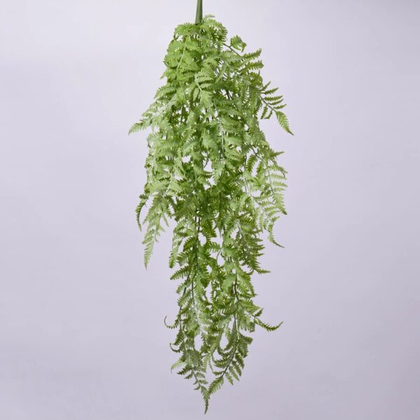 Real Touch Grey Green Hanging Fern Vine Faux Everyday Greenery Bush Spray - 36 inch