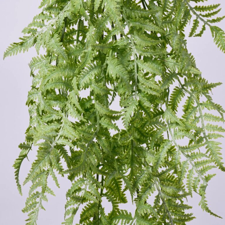 Close-up of bloom tips on this Real Touch Grey Green Hanging Greenery Bush Spray