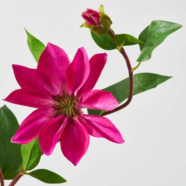 Close-up of bloom tips on this Real Touch Fuchsia Pink Faux Floral Stem Spray