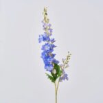 Blooming Blue Real Touch Delphinium Spray Long Stem Faux Floral - 36 inch - Blue