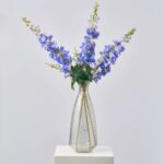 Close-up of bloom tips on this Blooming Blue Real Touch Delphinium Spray Long Stem
