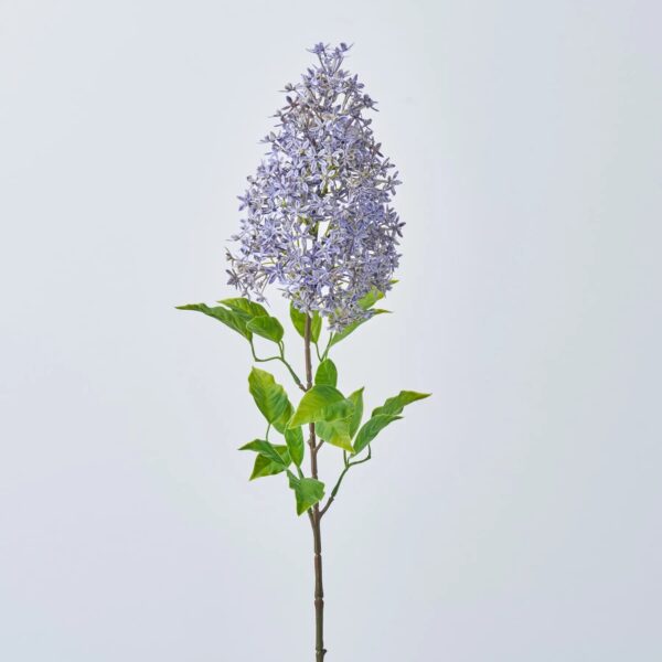 Blue Seeding Lilac Stem Faux Floral Branch Spray - 30 inch - Blue