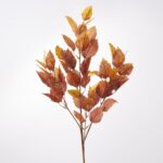 Warm Autumn Tone Fall Birch Leaves Faux Floral Stem Branch - 35 inch