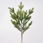 Real Touch Wintergreen Fraser Fir Holiday Christmas Faux Greenery Branch - 25 inch, faux flower