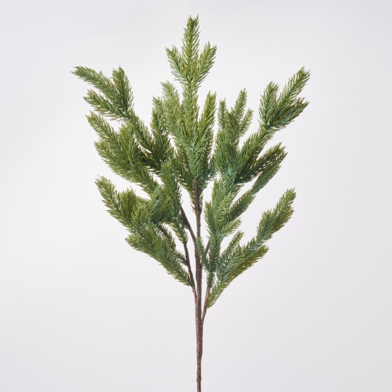Real Touch Wintergreen Fraser Fir Holiday Christmas Faux Greenery Branch - 25 inch, faux flower