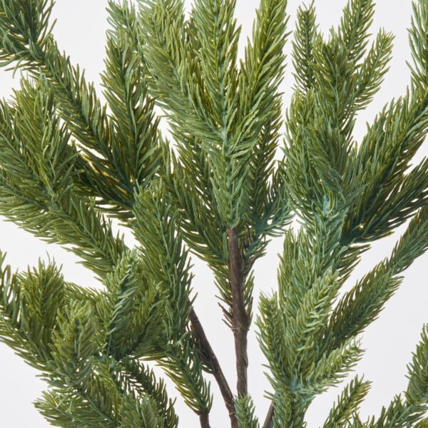 Close-up of bloom tips on this Real Touch Wintergreen Fraser Fir Holiday Christmas Faux