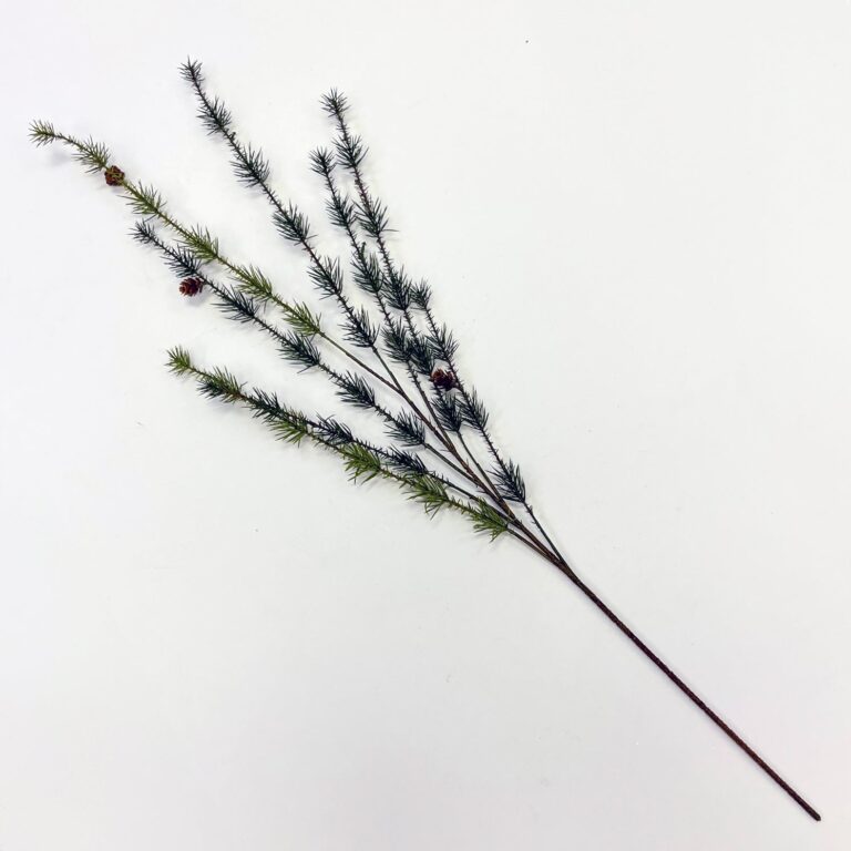 Wispy Pendula Pine and Mini Pinecone Branch Long Winter Greenery Stem - 33 inch