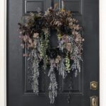 Siren of the Hollow - Dripping Dusty Green Pods, Front Door Wreath