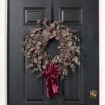 Frosted Purple and Green Eucalyptus with Aubergine Purple Raw Seasons Fall Wreath - 24 inch