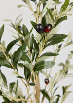Detail view of planter detail from the Artificial Potted Olive Tree Plant - 47.25 inch