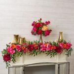 Alternate angle of the Summer Peony Bouquet - Large Water Illusion Arrangement showing bloom arrangement