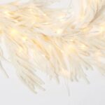 Alternate angle of the All Aglow - Pre Christmas Mantel Garland Winter showing full length